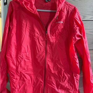 Patagonia Women’s Red Hooded Nylon Jacket